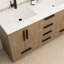Ensemble de meuble-lavabo autoportant avec lavabo double 59,4 po Carla-13354663