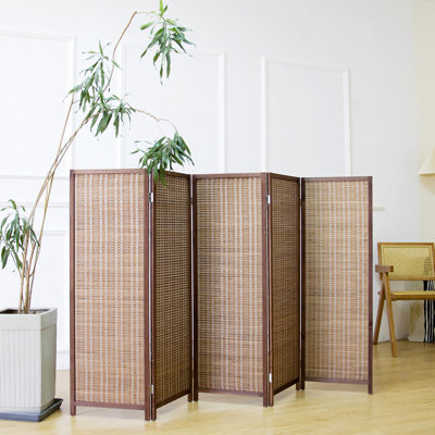 3.95ft Tall 4-Panel  Folding Privacy Screen