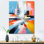 Art mural coloré, spirale colorée de la spirale II - Collages abstraits