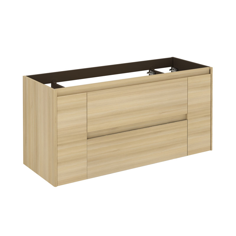 Ambra 47'' W Single Bathroom Vanity Base, Nordic Oak