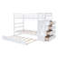 Lit superposé avec lit gigogne simple et escalier-767016965-767016967