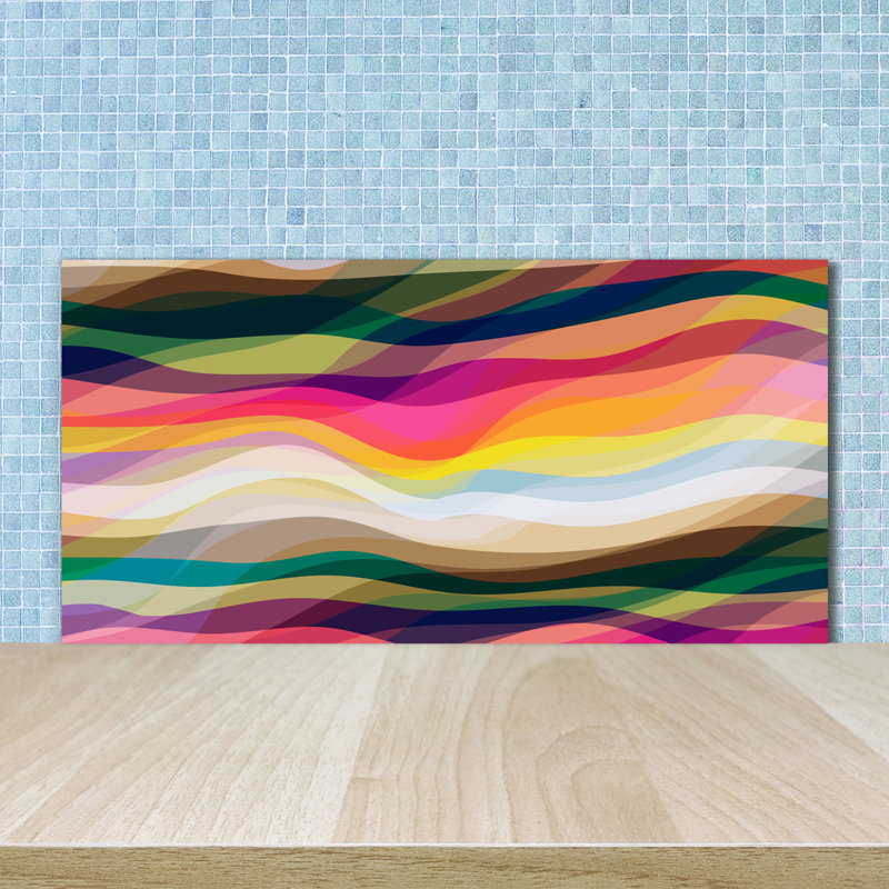 50cm W x 100cm L Glass Peel and Stick Panel