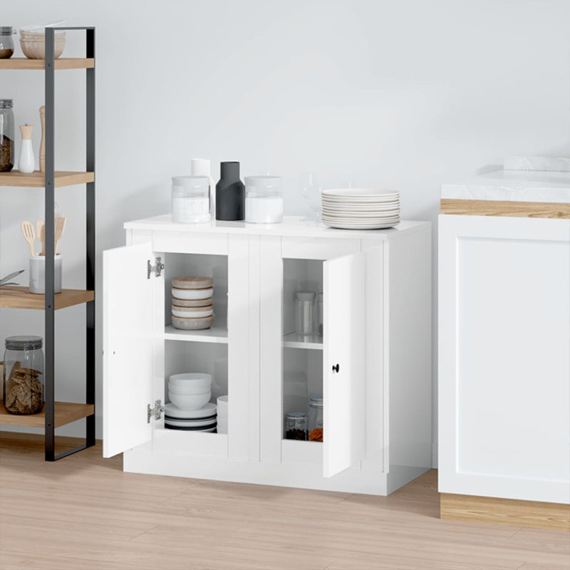 Leefke 37.5cm Sideboard, High Gloss White