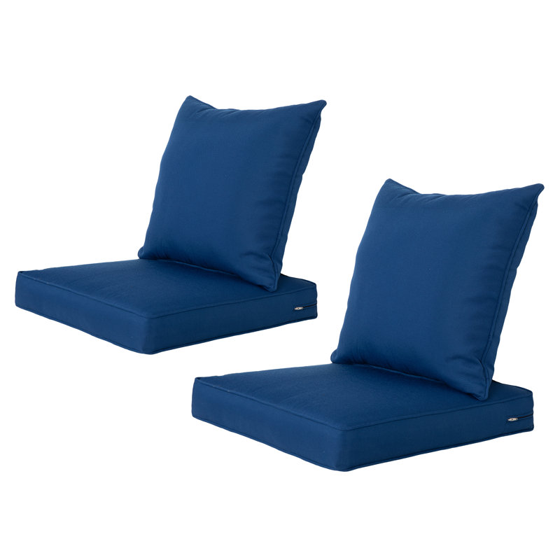 Outdoor/Indoor Deep-Seat Cushion Set, Dark Blue