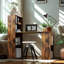 Industrial Rustic 120CM Computer Desk With 6 Storage Shelves