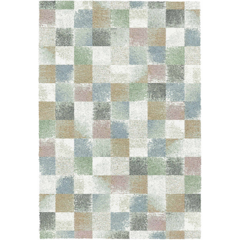 Beom Chequered Area Rug, Rectangle 240 x 340cm
