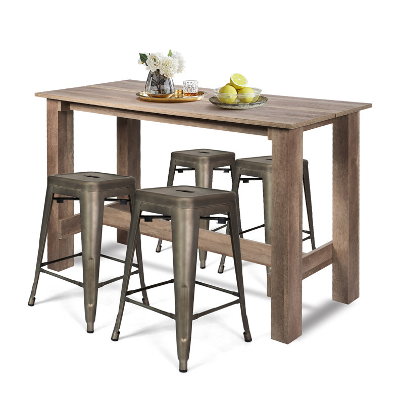 Ensemble de table de salle à manger 5 pièces Myhre