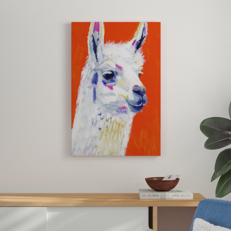 Animal Party IV - Painting on Canvas, 91cm H x 61cm W, Wrapped Canvas