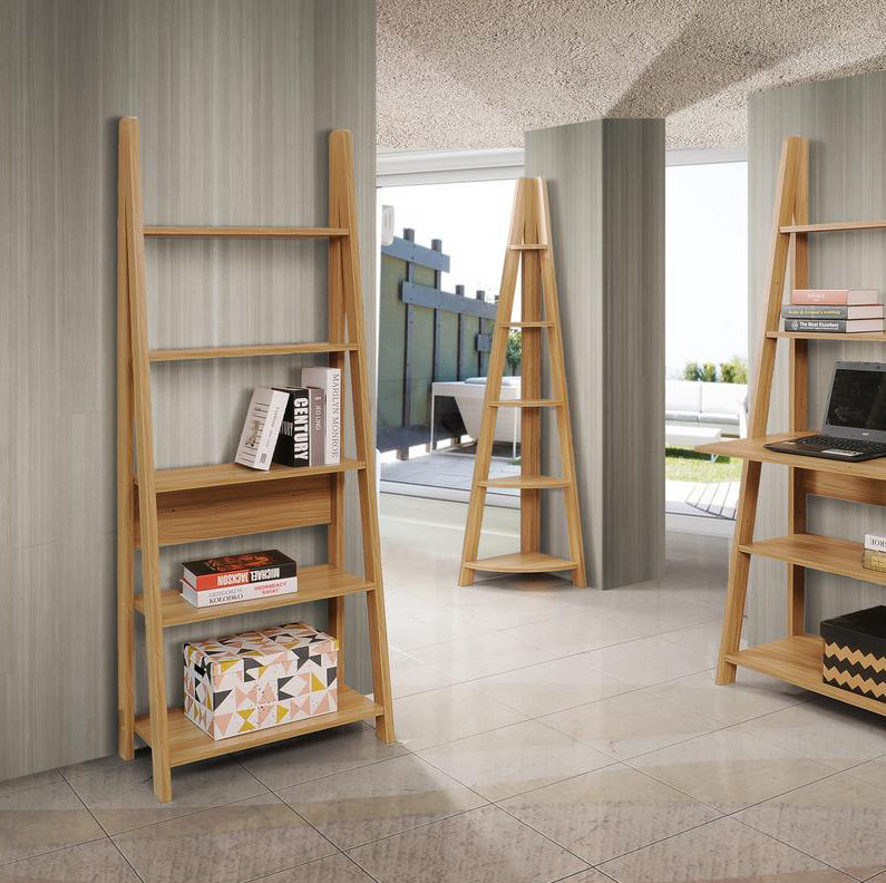 TIVA LADDER BOOKCASE, Oak, 64 cm x 17.5.4 cm x 36.7 cm