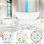 Ensemble de 3 tapis de douche à pois multicolores pour enfants