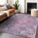 Machine Washable Indoor/Outdoor Claudian ACN1236 Purple Rug