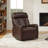 Genuine Leather Triple Motor Glider Swivel Rocker Power Recliner With Power Headrest And Power Lumbar Support-870454259