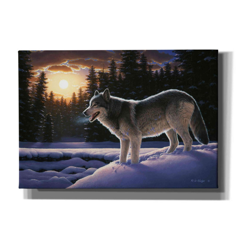 «New Trail» par R. Hed, art mural sur toile, H 18 po x l 26 po x P 0,75 po