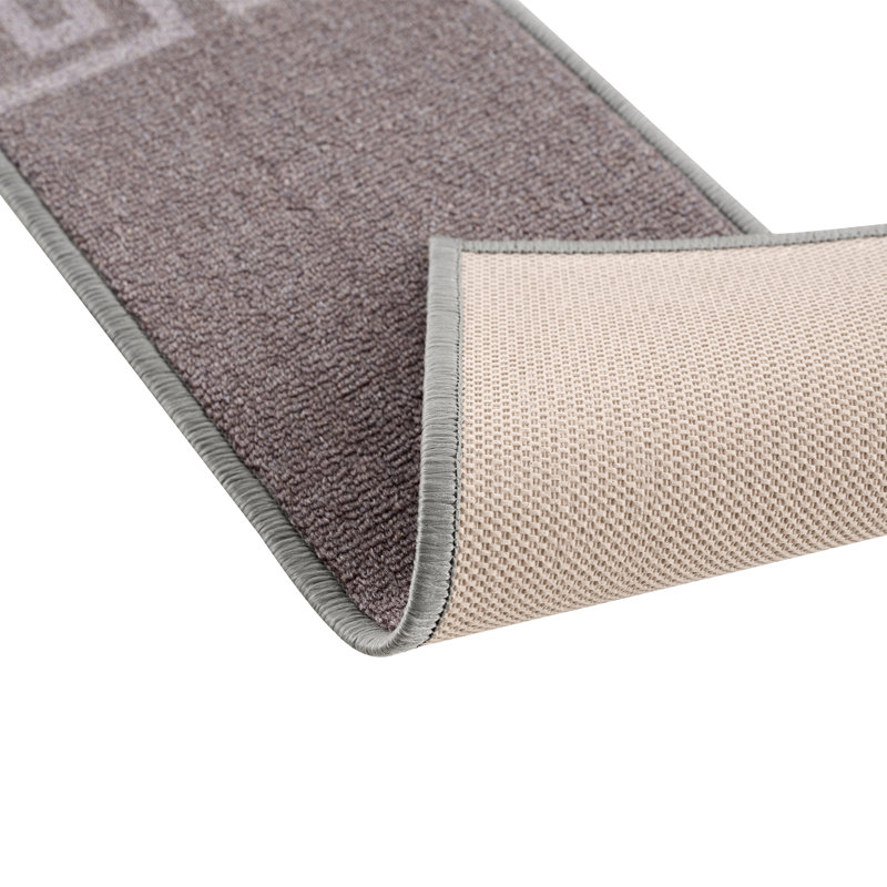 Tapis d'escalier antidérapant Ubaid, Gris, 7