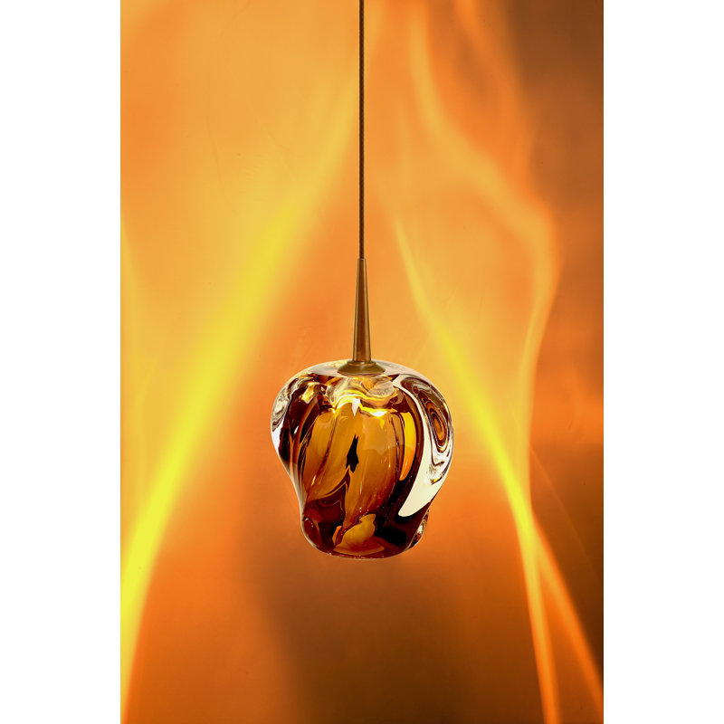 Aurora 1 - Light LED Pendant, Brown, Chrome