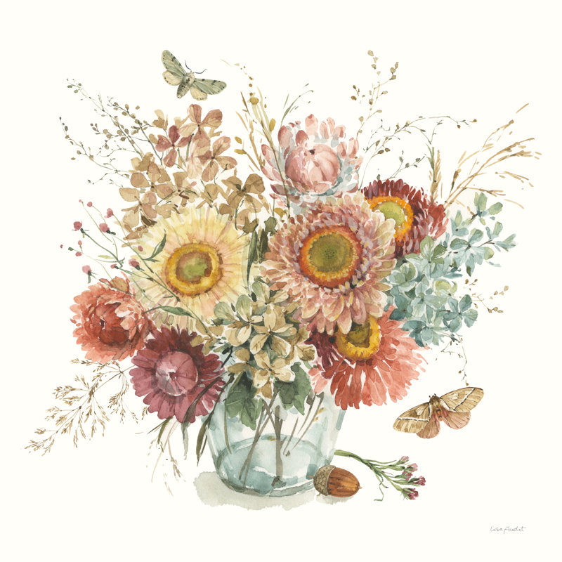 " Season's Study II " Watercolor Print, 12" H x 12" W
