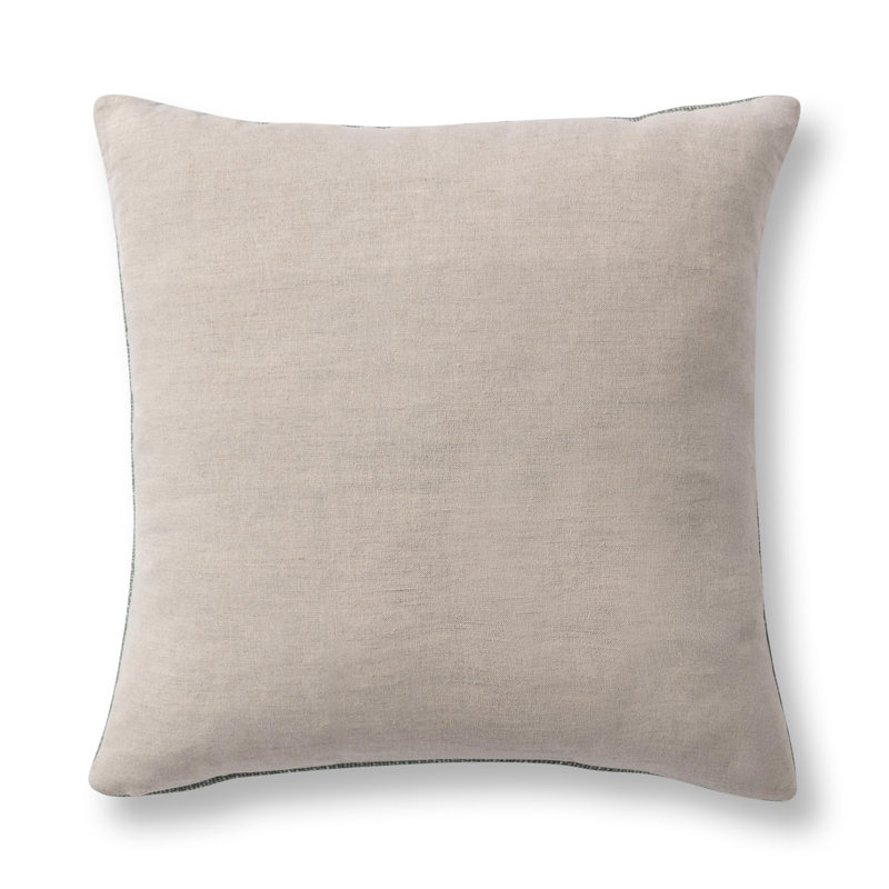 Moksha Linen Blend Throw Pillow, Dry Sage