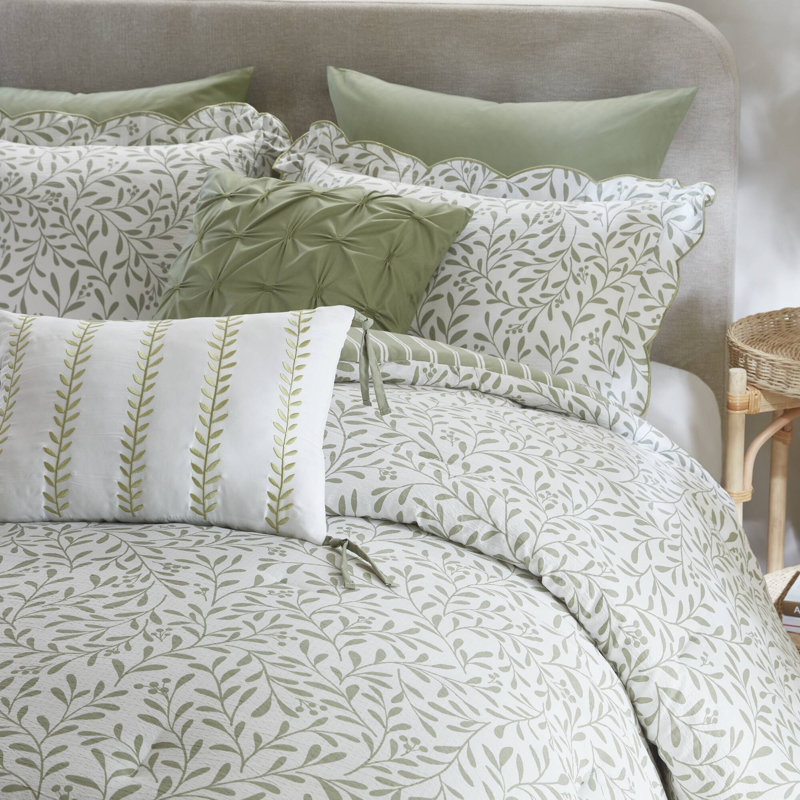 Darcy 5 Piece Print Comforter Set, Sage Green, Queen  Comforter + 4 Additional Pieces