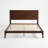 Mid-Century Modern 12 Inch Bamboo Wood Platform Bed with Wood Slat Support, No Box Spring Needed, Easy Assembly-376953079-385679406