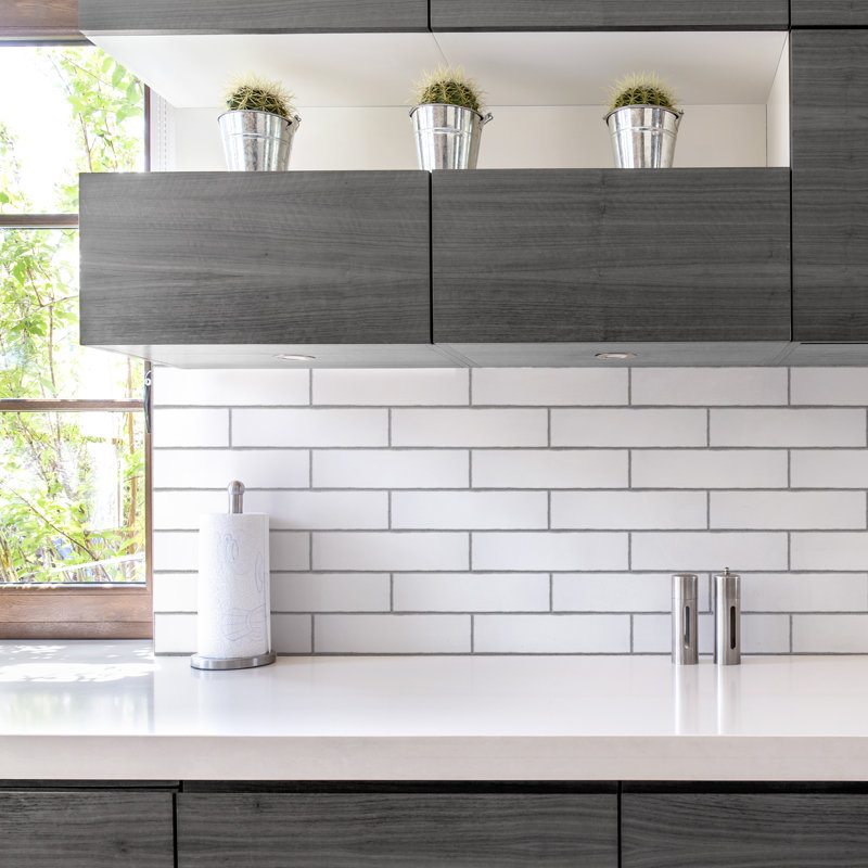 Castillo 3" X 12" Ceramic Subway Wall Tile, White