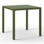 Table de salle à manger d'extérieur carrée 31,5 "avec structure en métal Jackqueline-111463082