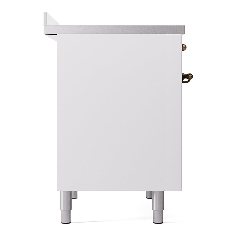 ILVE Nostalgie II 40 in Induction Range, White/Bronze