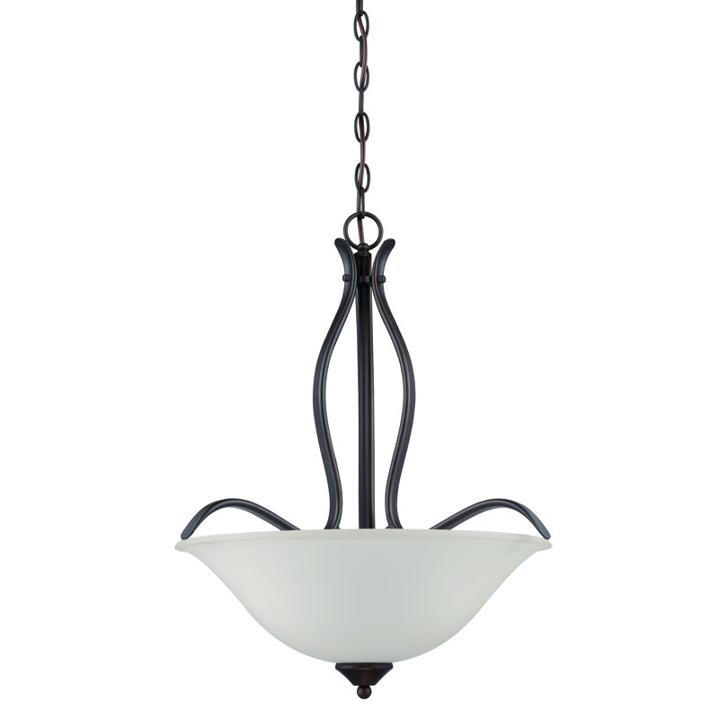 Grampian 3 - Light Single Pendant, Aged Bronze Brushed
