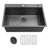 33'' L Single Bowl Stainless Steel Kitchen Sink