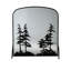 Tall Single Panel Fireplace Screen