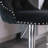 Rondel Swivel Upholstered Adjustable Height Counter Stool with Solid Wood Frame-1628223324