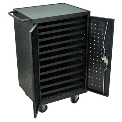 11-Compartment Tablet Charging Cart