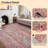 Area Rugs 8x10 Large Modern Rug for Living Room, Non-Shedding Soft Low Pile Indoor Floor Mats, Printed Braided Accent Carpet, Easy to Clean, for Dining Room, Nursery, Bedroom, Colorful-1967158217