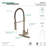 Kingston Brass Continental Single-Handle 1-Hole Deck Mount Pre-Rinse Kitchen Faucet-28237134