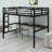 Space-Saving Loft Bed with Power Outlet, LED Lighting and Noise-Reduced Design