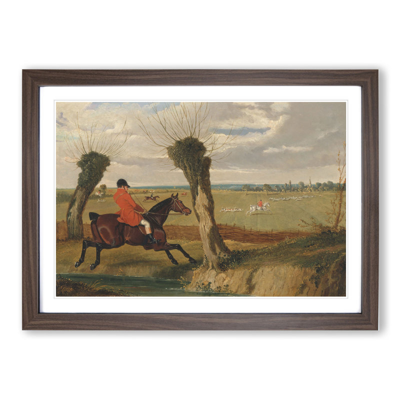 The Suffolk Hunt Vol.2 by John Frederick Herring - Picture Frame Painting, 27cm H x 36cm W x 2cm D, Walnut Framed