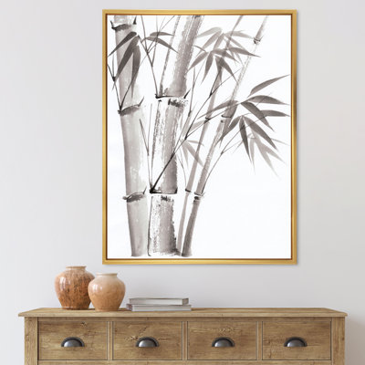 " Palm Bamboo Detail III " Painting Print