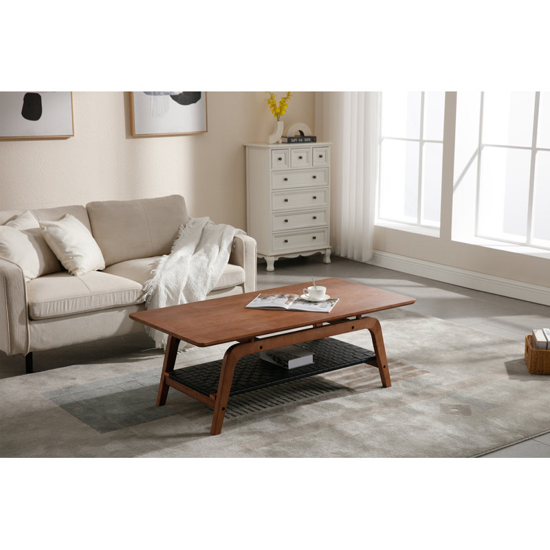 Kehila Solid Wood Single Coffee Table, Brown