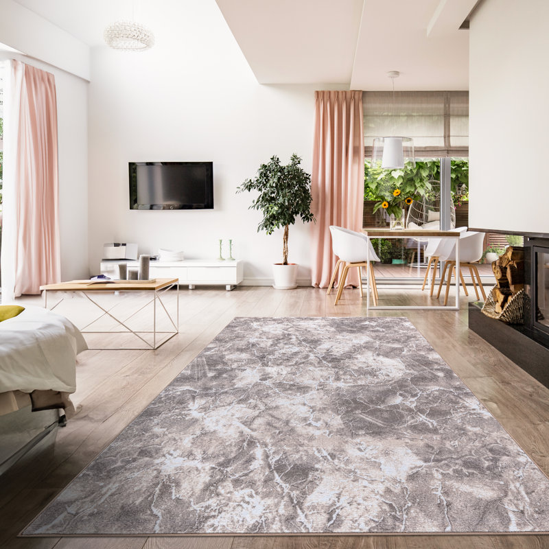 Solid Colour Area Rug, Rectangle 60 x 110 cm