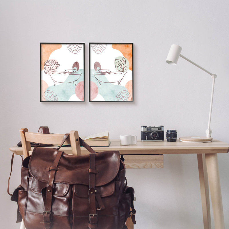 Ensemble de 2 giclées encadrées par Daphne Polselli, Giclée encadrée noir minuit, H 14 po x l 11 po x P 1,5 po