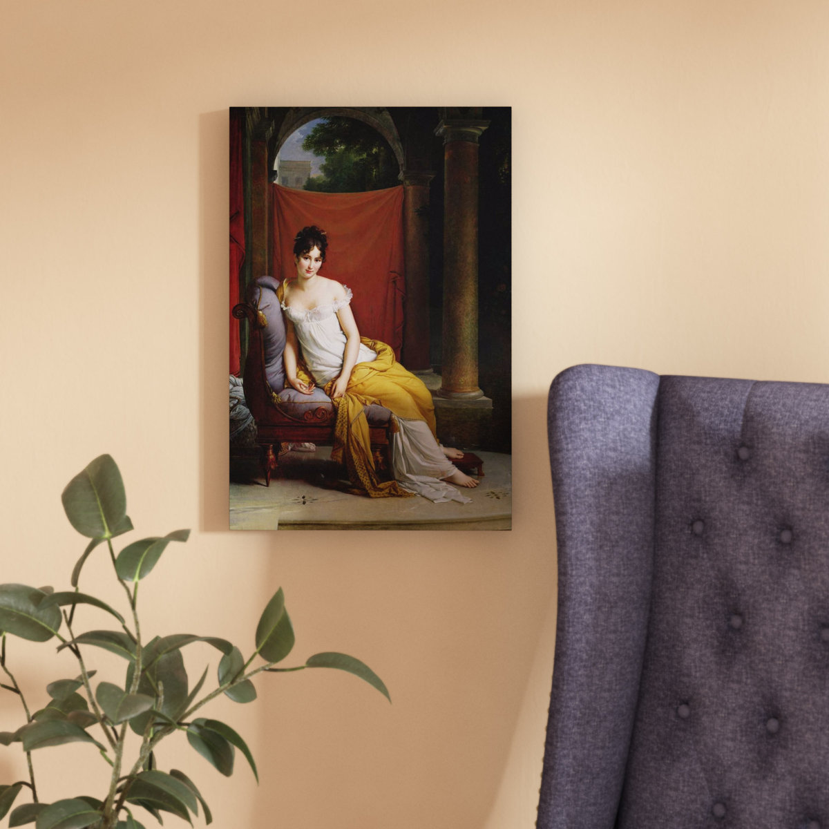 Astoria Grand Portrait de madame Récamier, affiche brillante - Wayfair ...