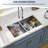 33" L x 19" W Undermount Double Bowl 50/50 Kitchen Sink Double Basin 16 Gauge Stainless Steel Sink