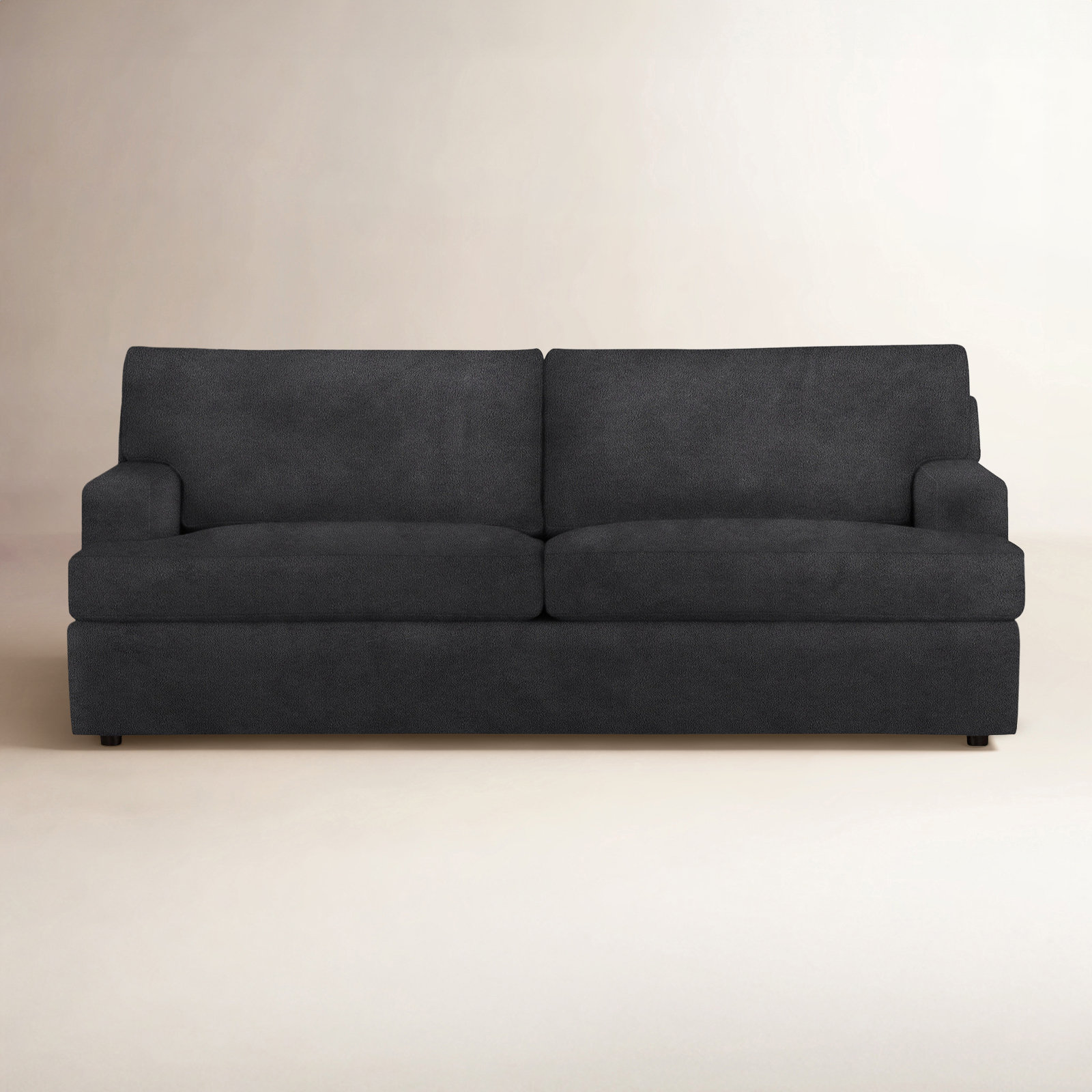 Cleo 84'' Sofa, Bella Gunmetal Performance Velvet