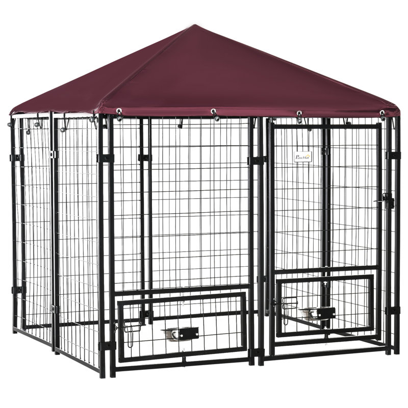 Chenil d'extérieur pour chien 5 pi x 5 pi x 5 pi