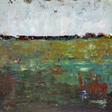 Lily Pond By John Beard - Artist Enhanced Canvas Print Print by John Beard