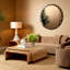 Side Table Quinton Light Brown Mappa Burl Veneer