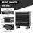 5-Drawer Rolling Tool Chest With Lock & Key, Tool Storage Cabinet With Wheels