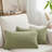  Lumbar Pillow Covers 12x20 inches | Soft Chenille Rectangular Cushion Covers (Set of 2)-1669020944