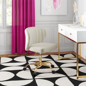 Ilia Ergonomic Height-Adjustable Task Chair With Tufted Back