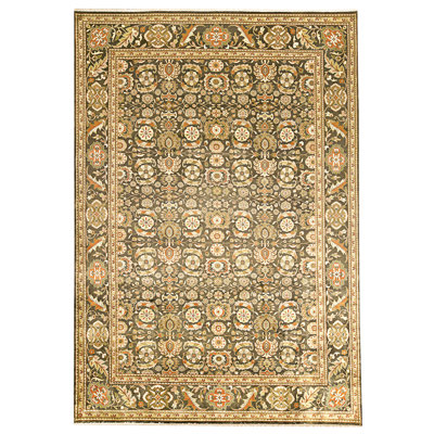 High-Quality Hand-Knotted Black Area Rug