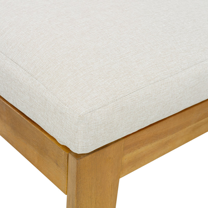Ensemble de canapé modulaire d'extérieur 5 pièces en acacia pour l'extérieur (ancien SKU N757S538061B-1)